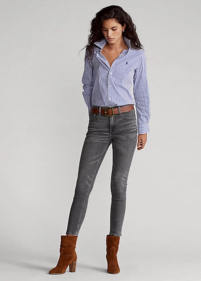 Ralph Lauren Tompkins High-rise Skinny Jean In Grey | ModeSens