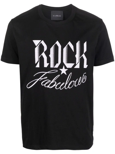 John Richmond Rock Fabulous T-shirt In Schwarz