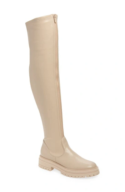 Gianvito Rossi Marsden 20 Faux Leather Over-the-knee Boots In Mousse