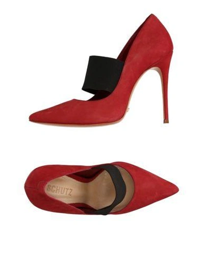 Schutz Pumps In Maroon