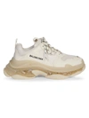 Balenciaga Off-white Clear Sole Triple S Sneakers In Light Beige