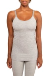 Modern Eternity Seamless Maternity/nursing Yoga Tank In Graphite Melange