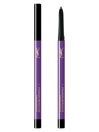 Saint Laurent Crushliner Stylo Waterproof Long-wear Precise Eyeliner In Purple