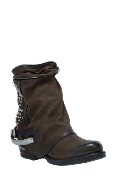 A.s.98 Sid Western Boot In Chocolate