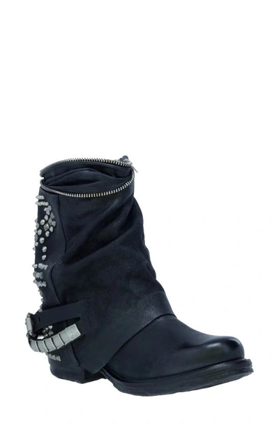 A.s.98 Sid Western Boot In Black