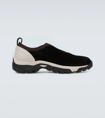 A-cold-wall* Dirt Moc Leather Slip-on Trainers In Black