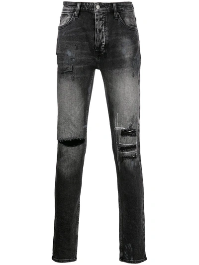 Ksubi Distressed Van Winkle Burnt Jean Black