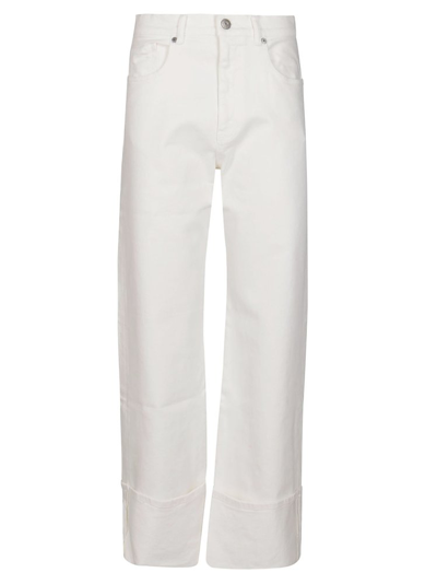 P.a.r.o.s.h . High Waist Belted Loop Jeans In White