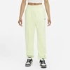 Nike Sportswear Essential Collection Women's Fleece Pants In Lime Ice,black