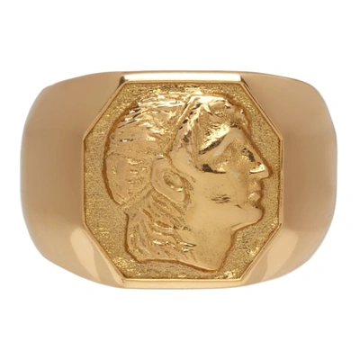 Emanuele Bicocchi Gold Caesar Ring