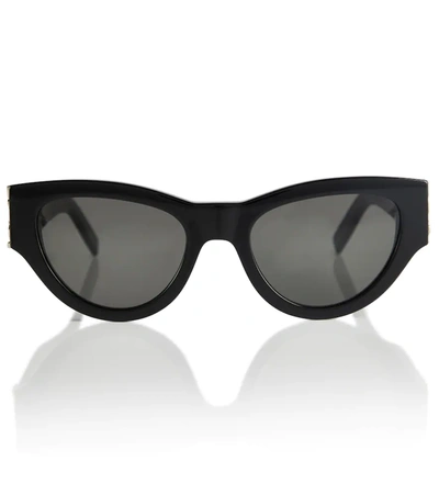 Saint Laurent Ysl Acetate Cat-eye Sunglasses In Grey
