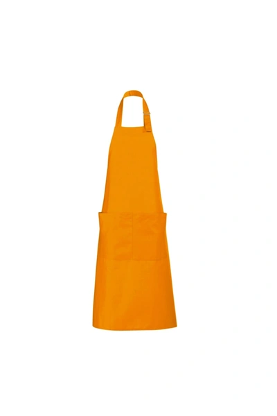 Sols Unisex Gala Long Bib Apron / Barwear (orange) (one Size) (one Size)