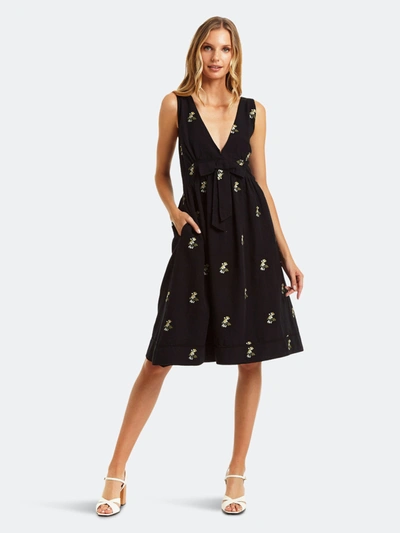 Secret Mission Carole Knee-length A-line Dress In Black