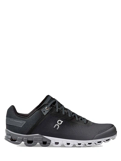 On Running Cloudflow Recycled Lace-up Sneakers In Black