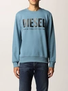 Diesel Sweatshirt In Cotton With Logo In Avion