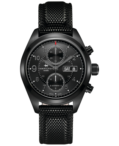 Hamilton Khaki Field Day Date Automatic Mens Watch H71626735 In Black