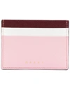 Marni Colour-block Cardholder In Pink