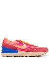 Nike Waffle One Low-top Sneakers In Hyper Pink,university Red,racer Blue,hyper Crimson