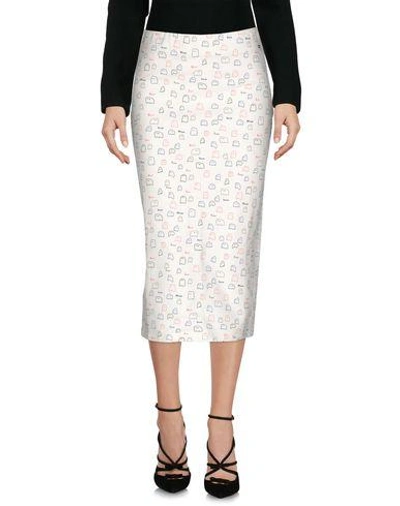 Ottod'ame 3/4 Length Skirts In Ivory