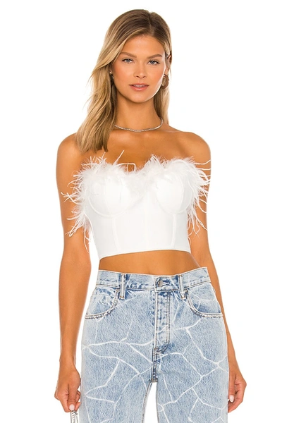 Superdown Ramona Bustier Top In White