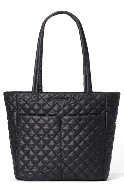 Mz Wallace Metro Quatro Quilted Nylon Tote Bag In Black