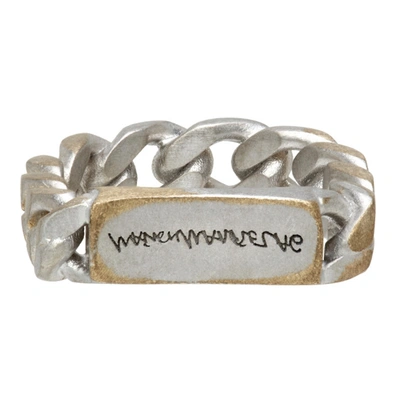 アクセサリー Maison Margiela CHAIN RING size06 MM6 Maison Margiela curb-chain Ring | Silver | FARFETCH