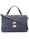 Zanellato Medium 'postina' Tote In Blue