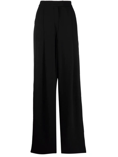 Emporio Armani Pleated-waist Trousers In Black
