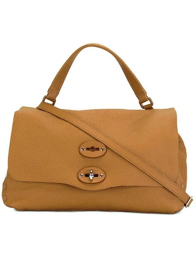 Zanellato Tote Bag With Shoulder Strap In Brown