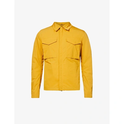 Belstaff Mens Harvest Gold Command Water-repellent Military Overshirt S In Yellow