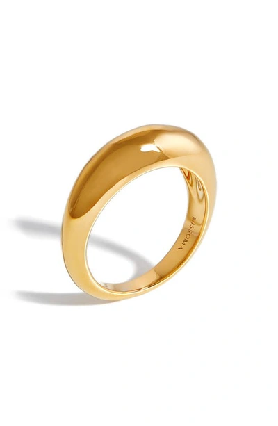 Missoma Dome 18ct Yellow Gold-plated Brass Ring