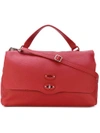 Zanellato Double Latch Tote Bag In Red