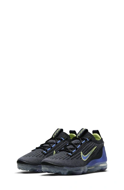 Nike Kids' Air Vapormax 2021 Fk Sneaker In Obsidian/ Yellow/ Blue/ Black