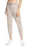 Zella Washed Organic Cotton Ankle Joggers In Beige Pumice