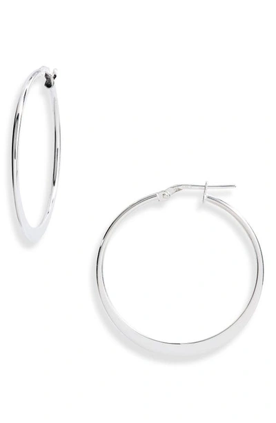 Argento Vivo Sterling Silver Small Hoop Earrings In Silver