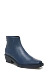Franco Sarto Forta Booties Women's Shoes In Blue Faux Leather