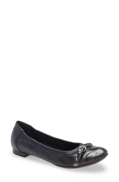 Agl Attilio Giusti Leombruni Monika Cap Toe Ballet Flat In Carb-nigh-coal