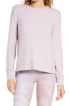 Beyond Yoga Morning Light Cropped Pullover In Sienna Brown Heat