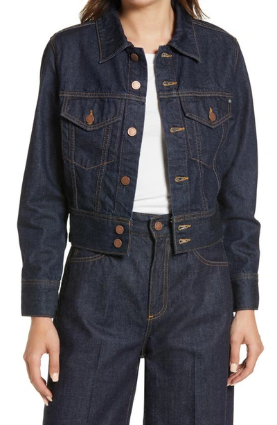 Ag Jemma Dark Wash Denim Jacket In Jurisdiction