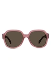 Celine 56mm Round Sunglasses In Violet