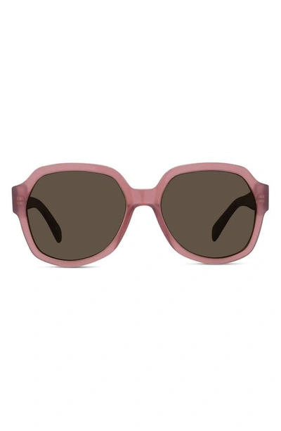 Celine 56mm Round Sunglasses In Violet