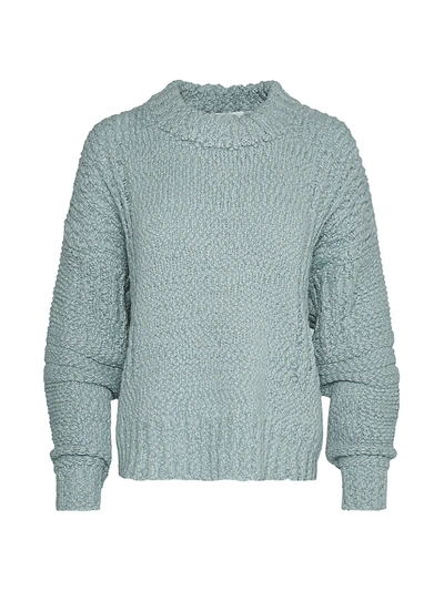 Joie Firmona Bouclé-knit Wool-blend Jumper In Blue