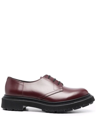Adieu Contrast-sole Derby Shoes In Rot