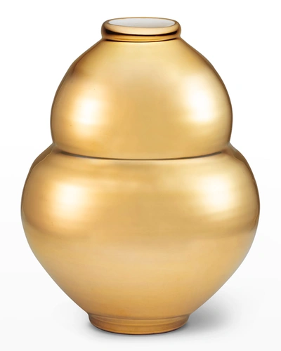 Aerin Introduction Sancia Gourd Vase In Gold