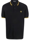 Fred Perry Short-sleeve Polo Shirt In Black