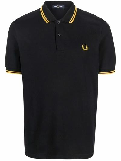 Fred Perry Short-sleeve Polo Shirt In Black