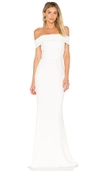 Katie May Legacy Crepe Body-con Gown In Ivory