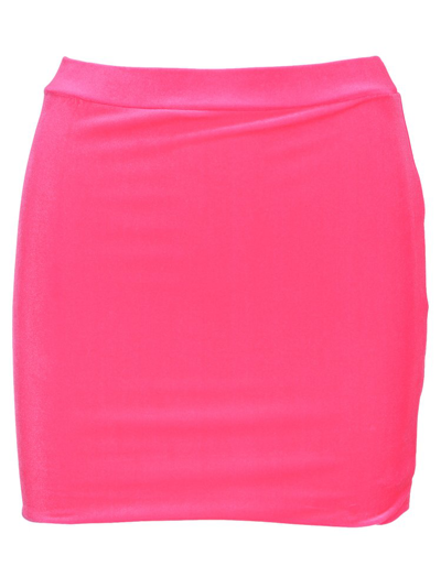 Vetements Velvet High-waisted Mini Skirt In Pink