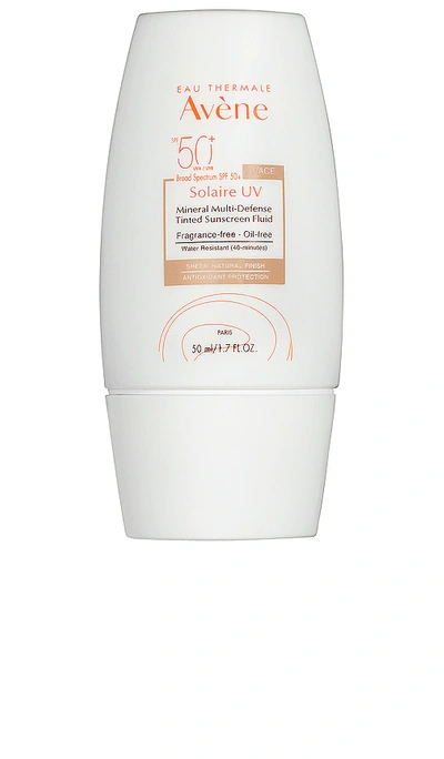 Avene Solaire Uv Mineral Multi-defense Tinted Sunscreen Fluid Spf 50+ In Default Title
