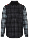 Woolrich Multicolor Recycled Wool Alaskan Melton Shirt-jacket In Black